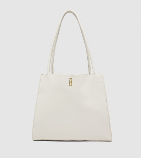 Textured Zip-Closure Shoulder Bag