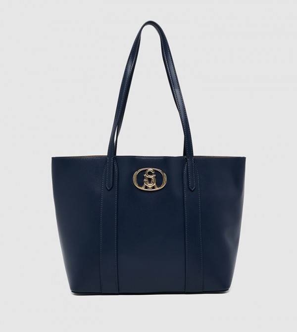 Textured Shoulder Bag with Pouch