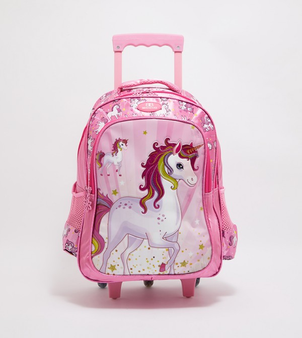 Printed Trolley Backpack