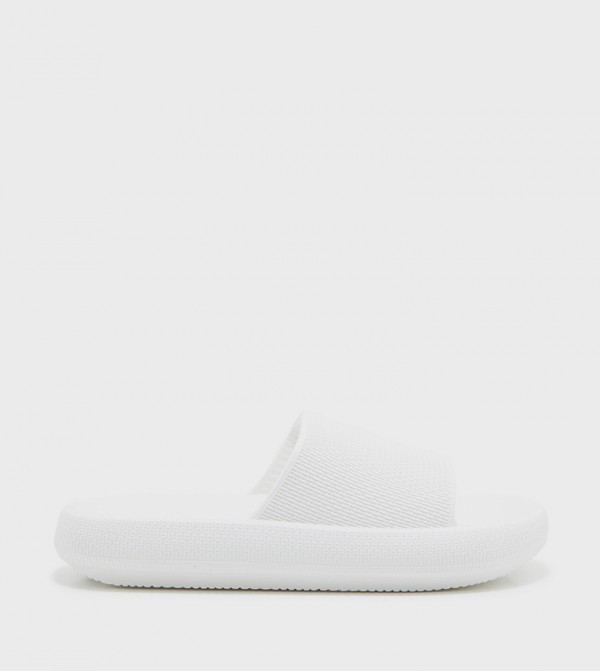Textured Open Toe Slides