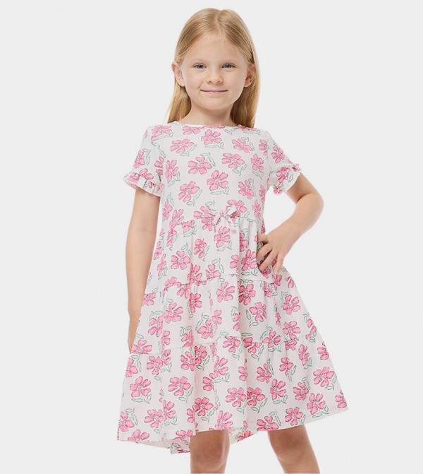 Floral Printed Tiered Dress