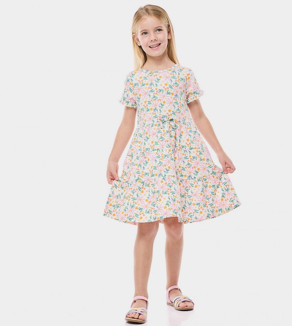 Floral Printed Tiered Dress