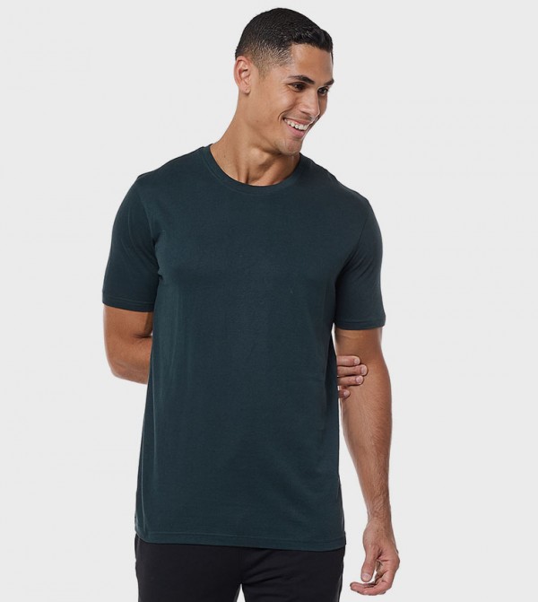 Solid T-Shirt With Crew Neck And Short Sleeves