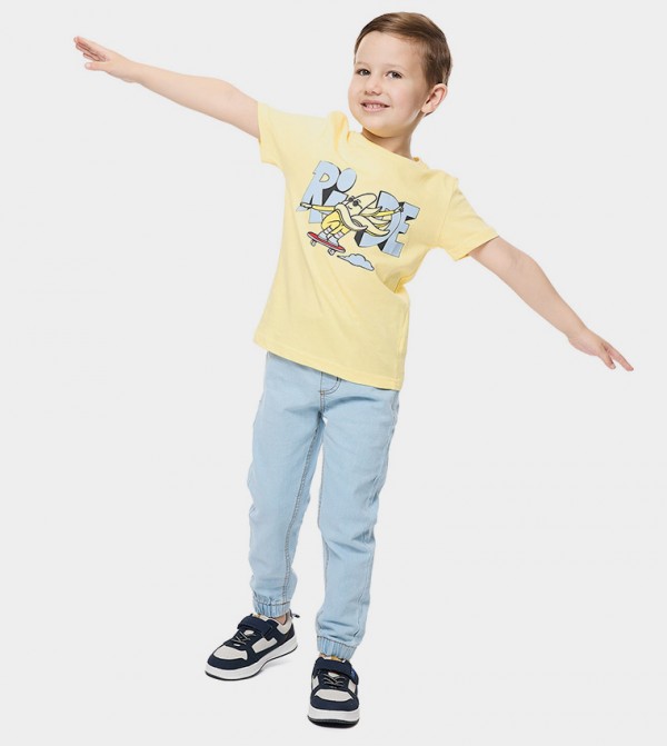 Printed T-Shirt With Crew Neck And Short Sleeves