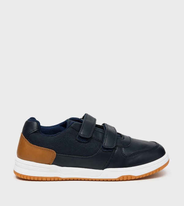 Color Block Velcro Closure Shoes
