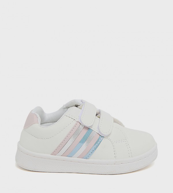 Contrast Trim Velcro Sneakers
