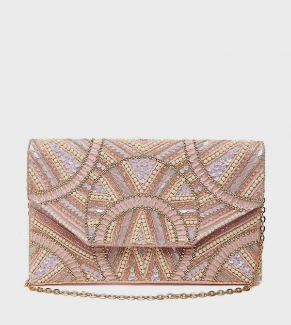 Embellished Clutch Bag with Sling