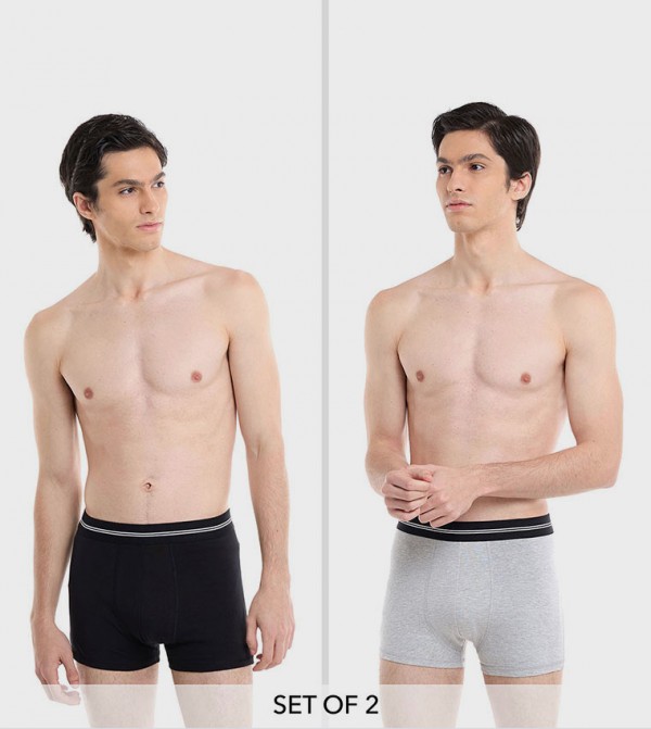 Pack of 2 Solid Boxer Briefs