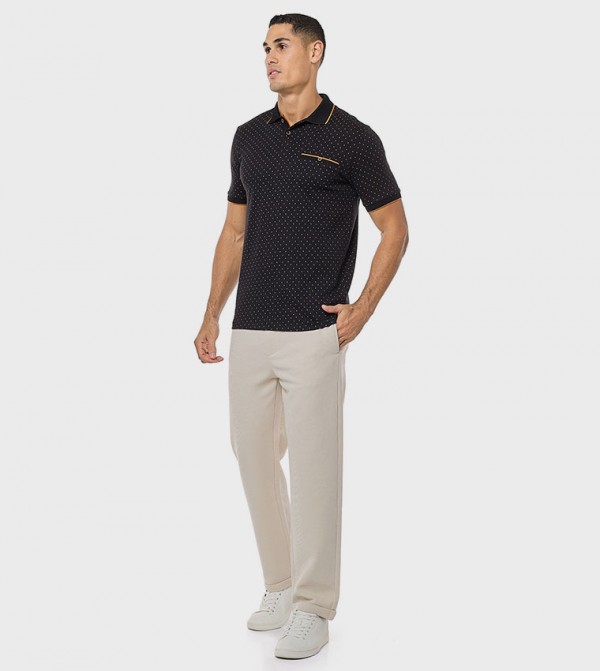 Solid Knit Pants with Drawstring Waist