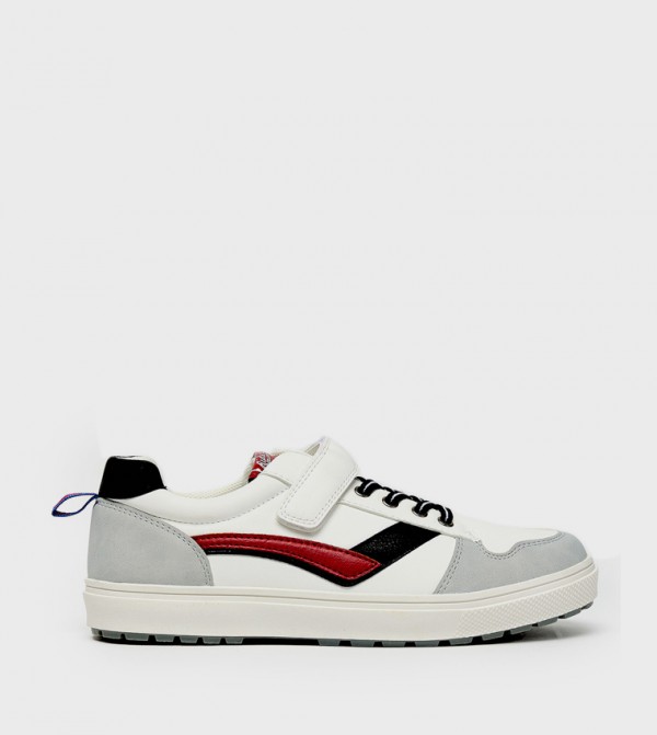 Color Block Velcro Closure Shoes