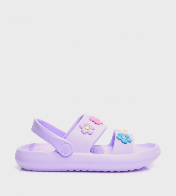 Charms Detail Slingback Sandals
