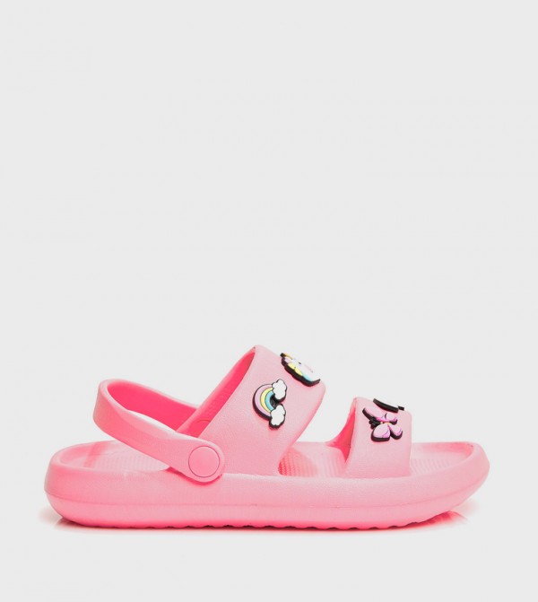 Charms Detail Slingback Sandals