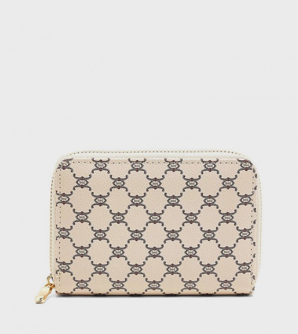 Patterned Zip-Around Wallet