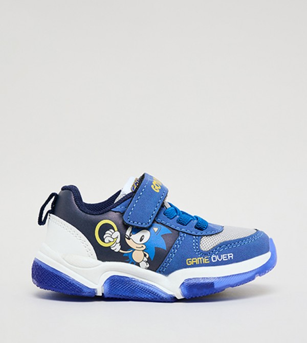 Sonic Print Velcro Sneakers