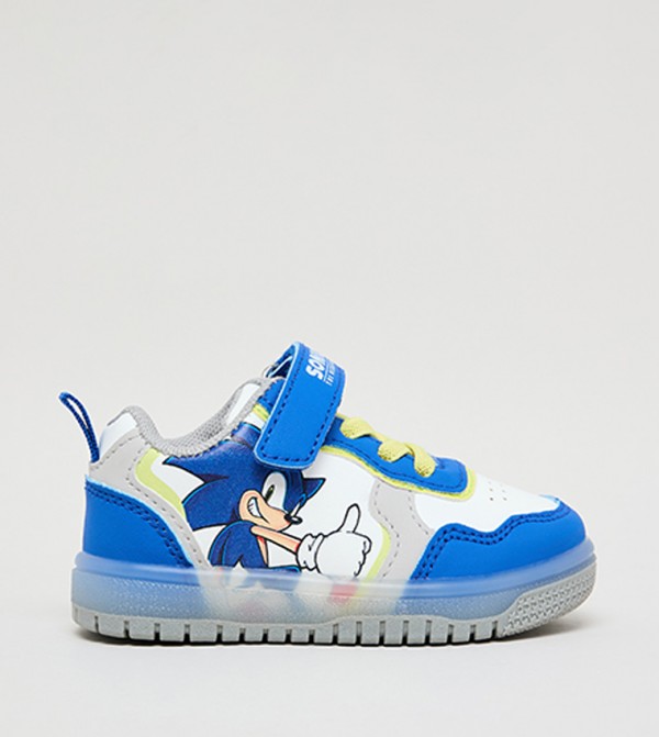 Sonic Print Velcro Sneakers