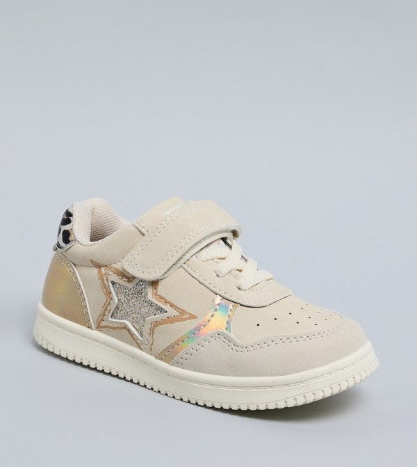 Glittered Lace Up Sneakers