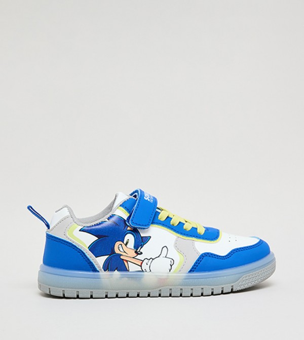 Sonic Print Velcro Sneakers