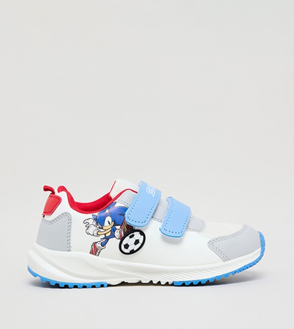 Sonic Print Velcro Sneakers