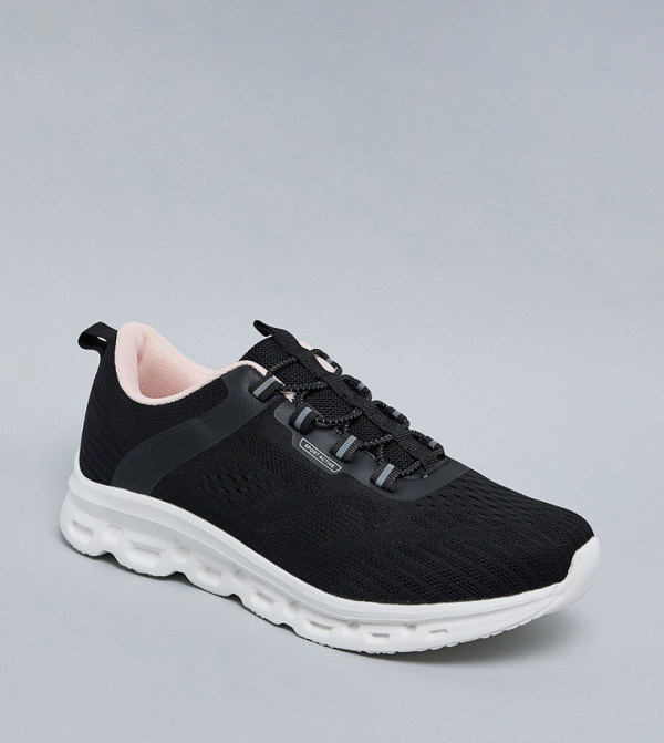 Mesh Detail Slip-On Shoes