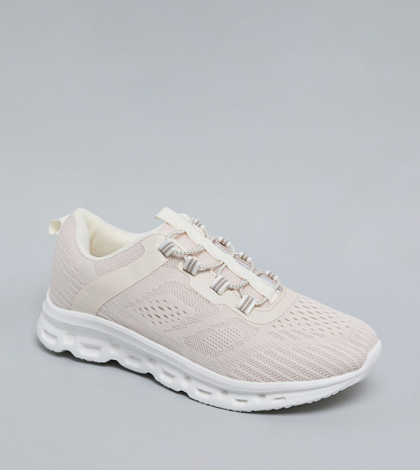 Mesh Detail Slip-On Shoes