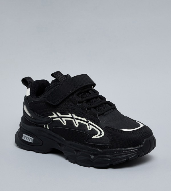 Printed Velcro Closure Sneakers