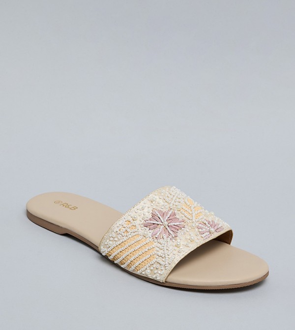 Embellished Flat Sandals