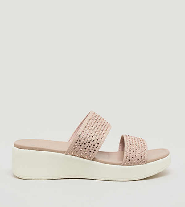 Embellished Wedge Sandals