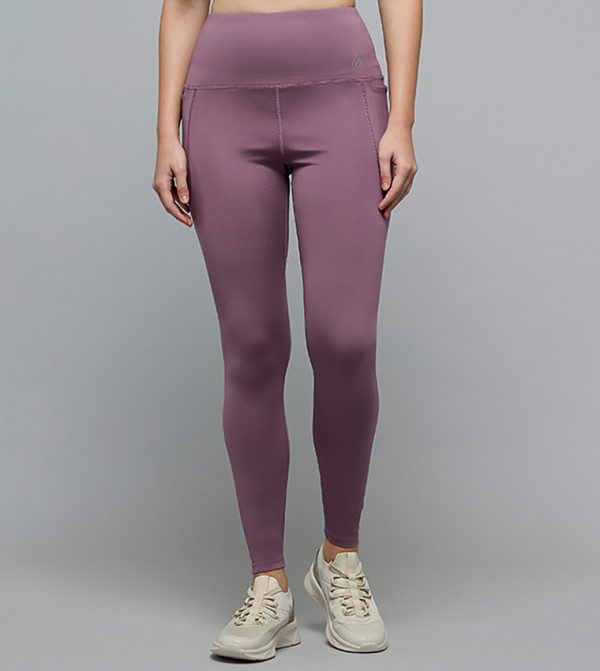 Solid Leggings with Elastic Waist
