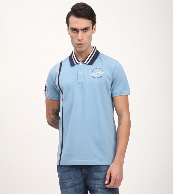 Logo Embroidered Short Sleeves Polo T-Shirt