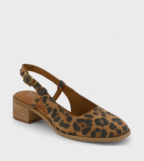 JACLYN Animal Patterned Slingback Pumps