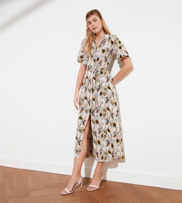 trendyol polka dot dress