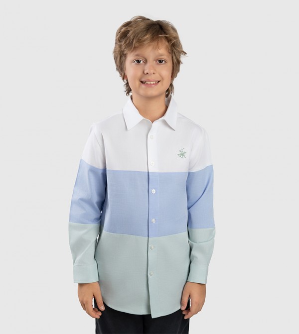 Color Block Long Sleeves Shirt