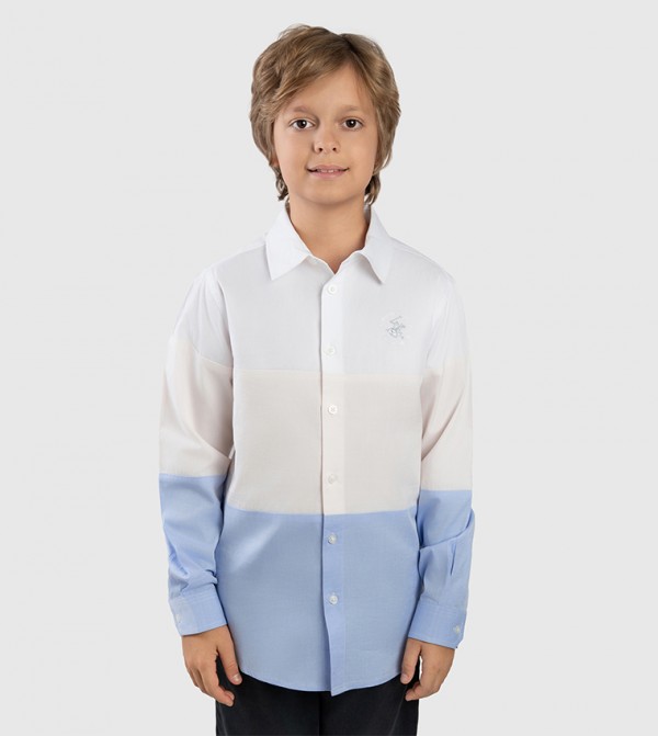 Color Block Long Sleeves Shirt