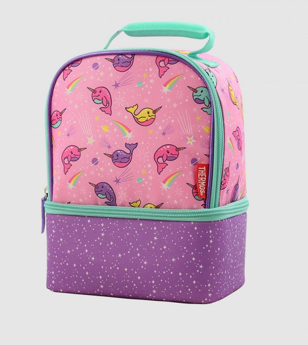  Babygrow Dual Lunch Kit With Ldpe Liner-Narwhals In Space