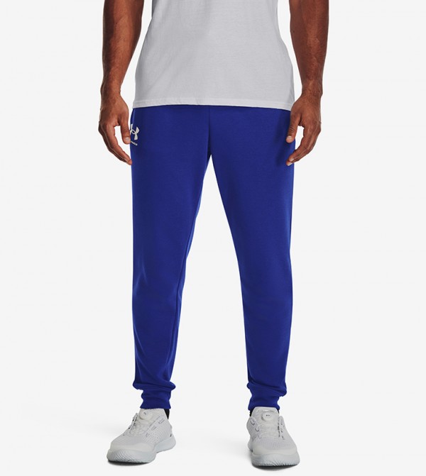 Men Rival Terry Joggers with Placement Print