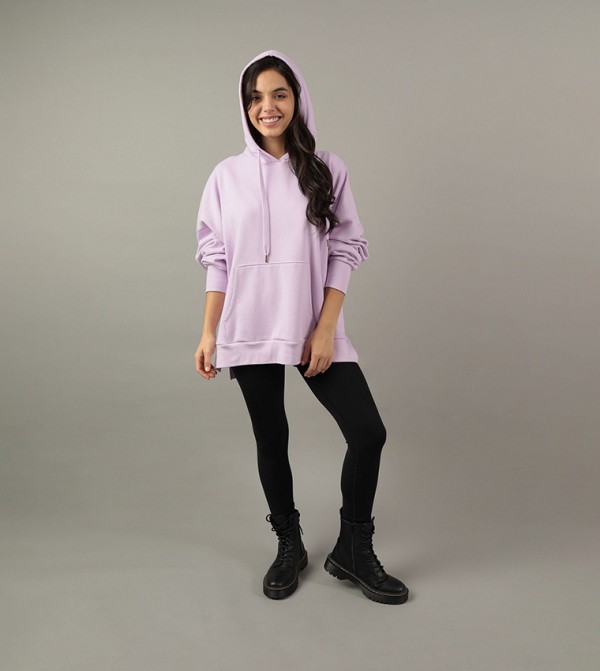 Solid Oversized Hoodie