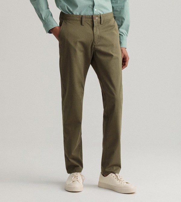 Chino flat 2024 front pants