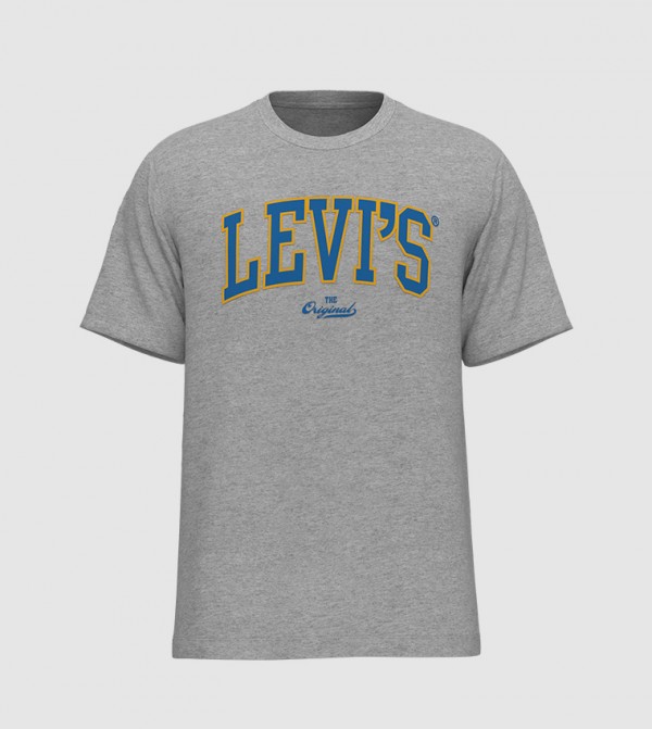 Buy Levi's Printed Relaxed Fit T Shirt In Grey 6thStreet Saudi Arabia