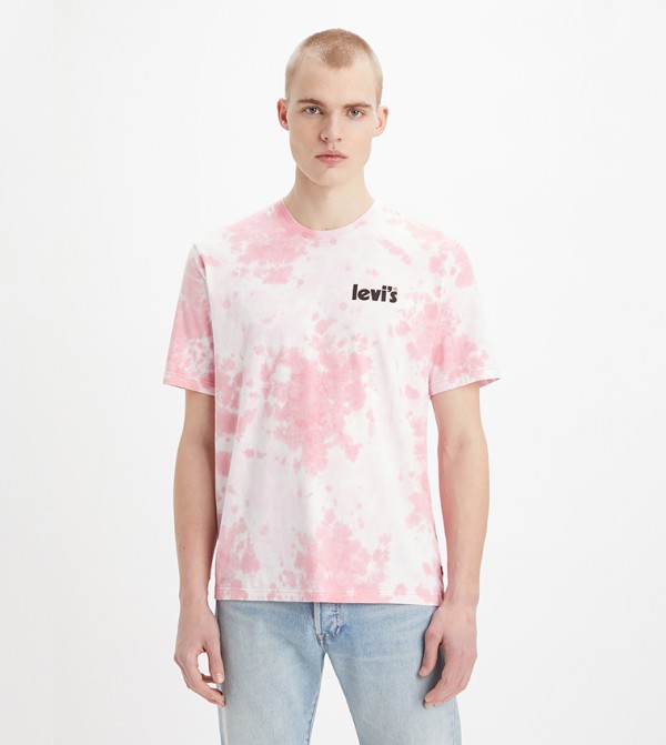 Buy Levi s Relaxed Fit Short Sleeves Tie Dye T Shirt In Pink 6thStreet Bahrain