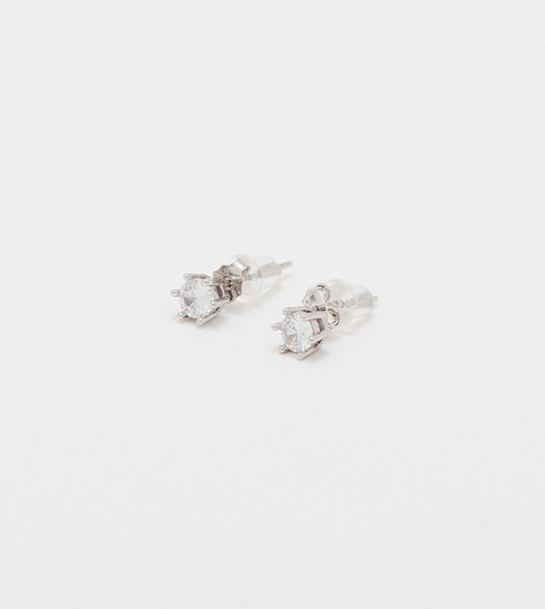 Buy Aldo Agganis Crystal Stud Earrings In Silver | 6thStreet UAE