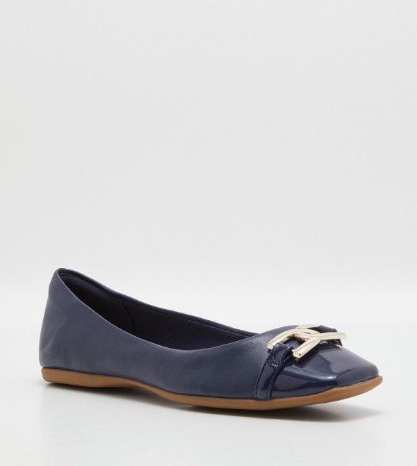 QAELDAN Square Toe Ballerinas