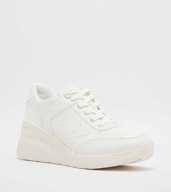 ICONISTEP Textured Lace-Up Platform Sneakers