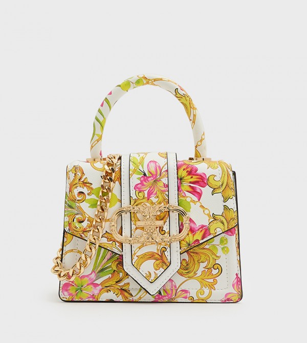 THEODORA Printed Top Handle Bag