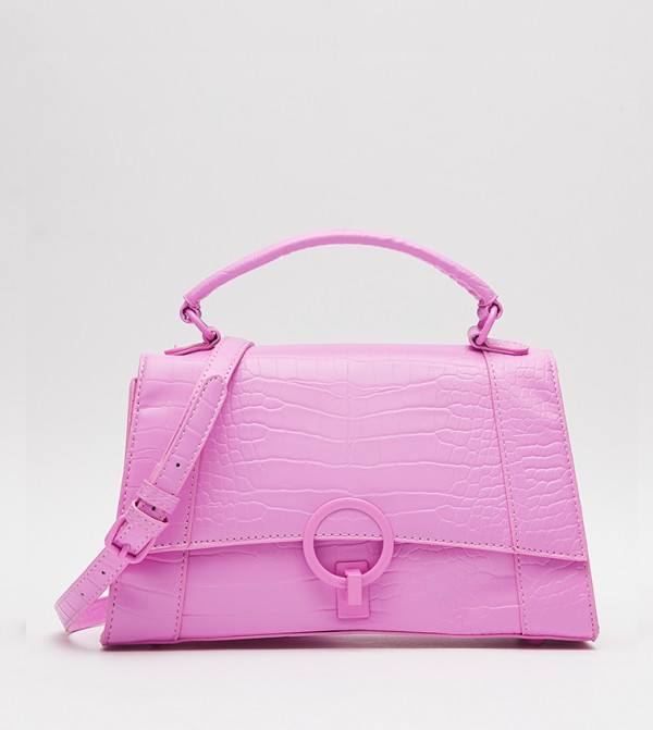 Minibaro Purple Women's Top Handle Bags