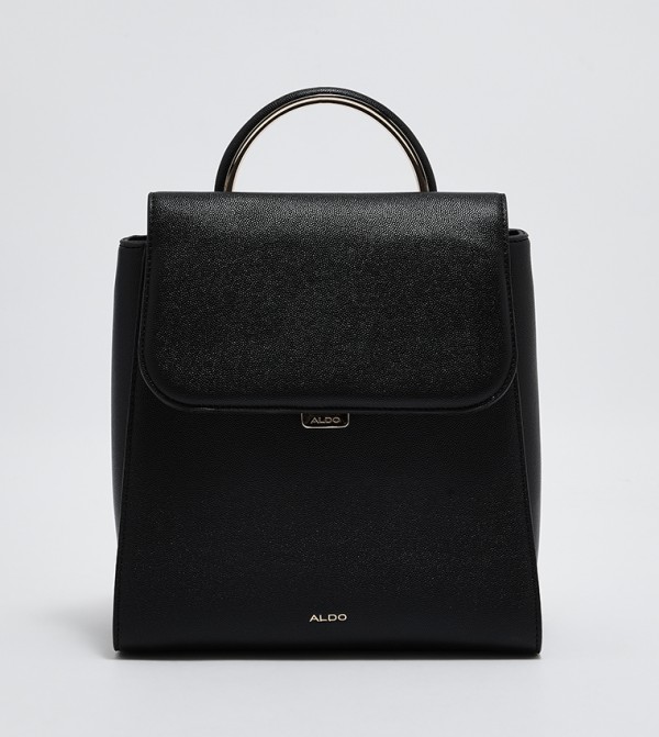 Buy Aldo CINTHIA Textured Top Handle Backpack In Black | 6thStreet ...