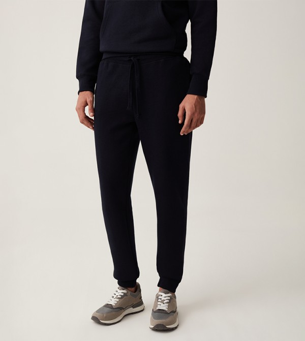 Solid Drawstring Waist Joggers