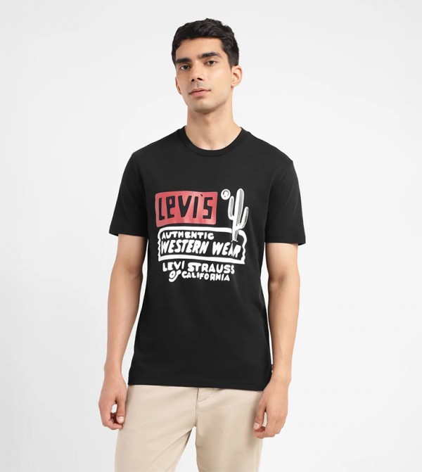 Logo Printed Crew Neck T-Shirt