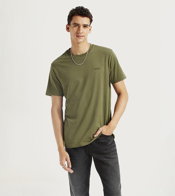 Logo Detail Crew Neck T-Shirt