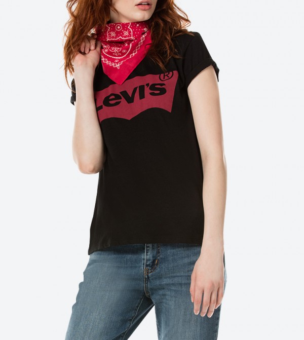 Logo Printed Crew Neck T-Shirt