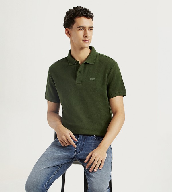 Logo Detail Slim Fit Polo T-Shirt